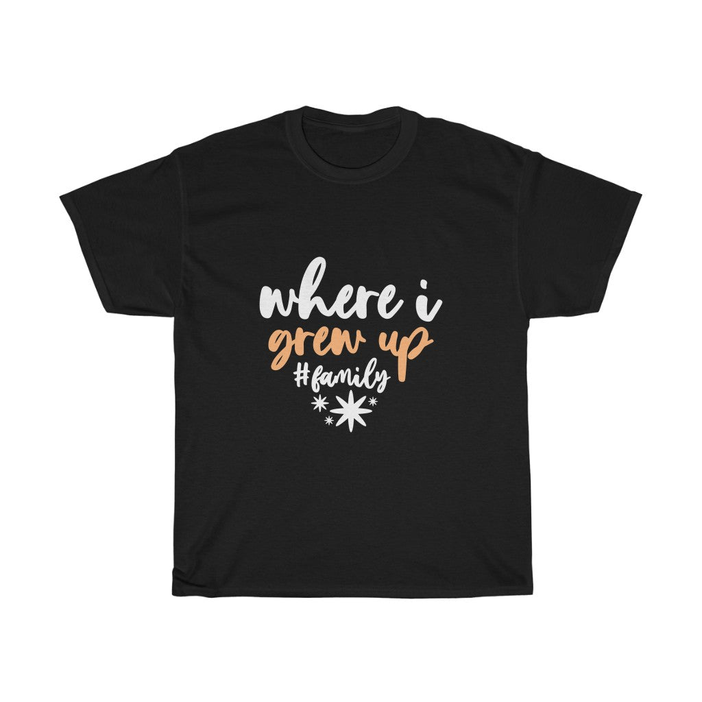 WHERE I GREW UP FAMILY Tees